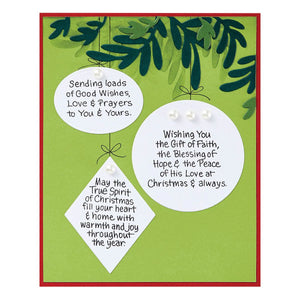 Christmas Blessings Sentiments STP-247 Stampendous