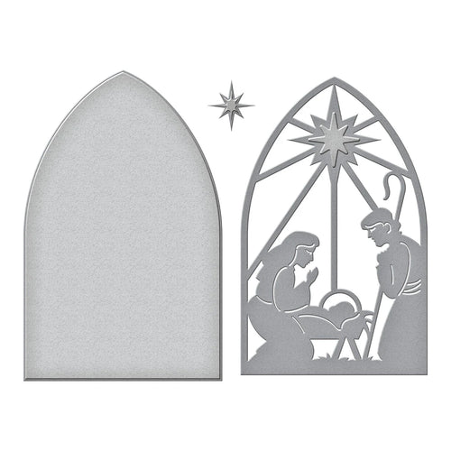 Christmas Morn Nativity Cutting Dies Stampendous S4-1399