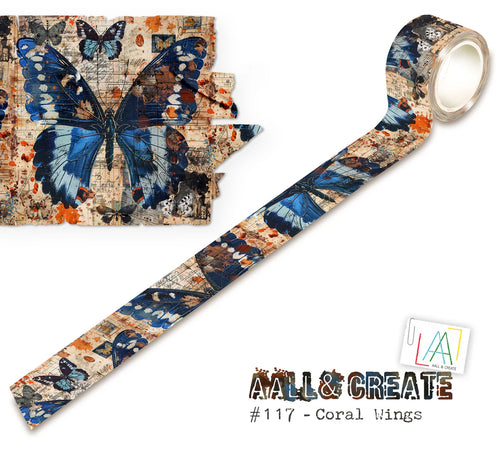 Coral Wings #117 Layer it Up Washi Tape AALL & Create