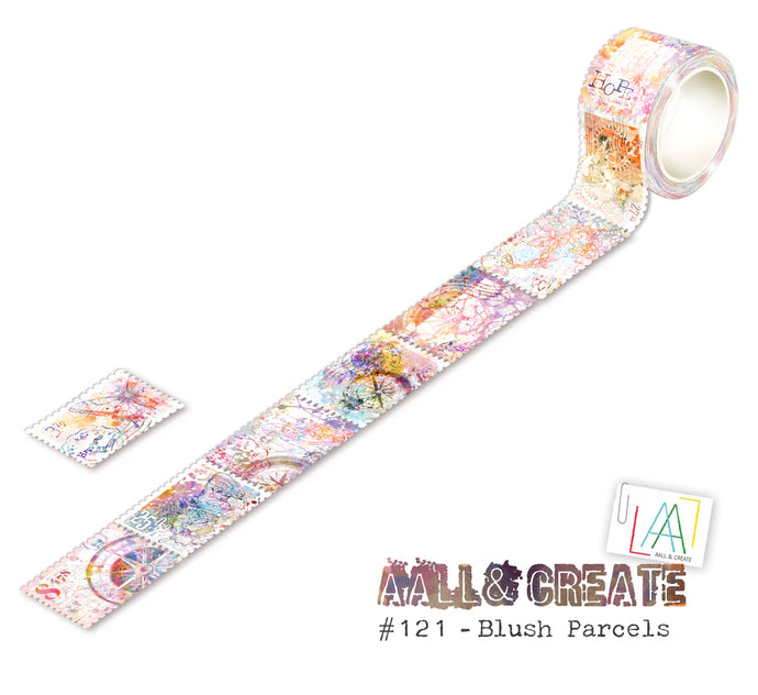 Blush Parcels #121 Perforated Washi Tape AALL & Create