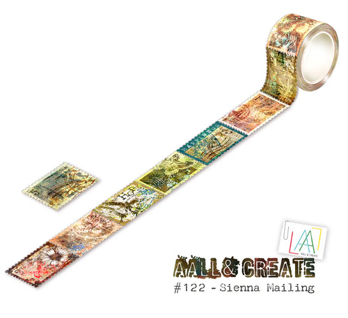 Sienna Mailing #122 Perforated Washi Tape AALL & Create