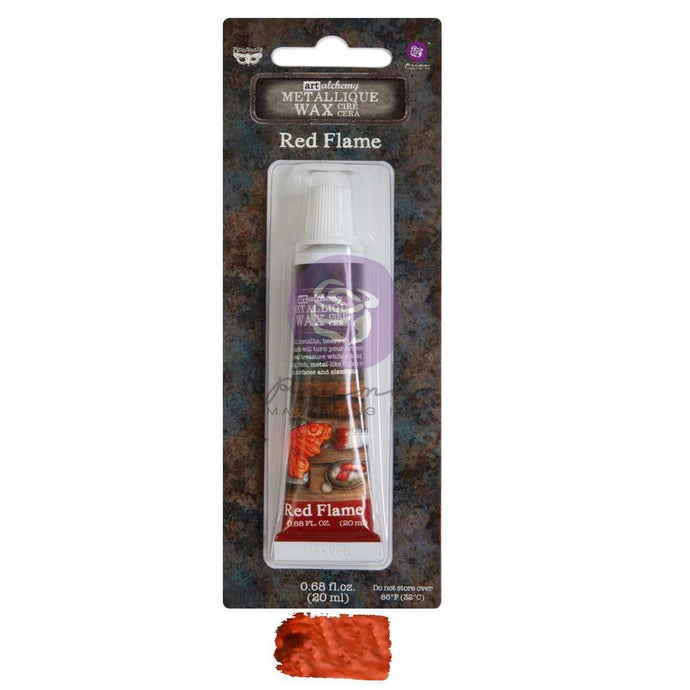 Red Flame Metallique Wax Cire Cera Finnabair 969783