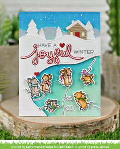 Mice on Ice 4x6” Stamp Set Lawn Fawn LF2031