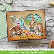 Load image into Gallery viewer, Den Sweet Den 4x6” Stamp Set Lawn Fawn LF2409