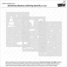 Load image into Gallery viewer, Christmas Dreams Colouring Stencils Lawn Fawn LF3590