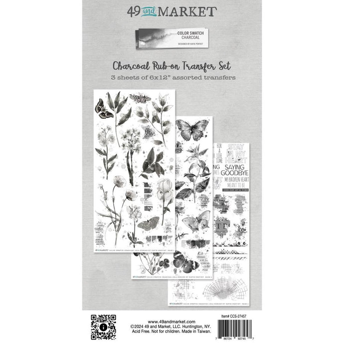 Charcoal Rub On Transfer Set 49 & Market CCS27457