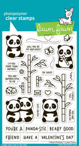 I Heart Pandas Stamp Set Lawn Fawn LF3596