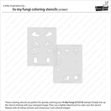 Load image into Gallery viewer, To My Fungi Colouring Stencils Lawn Fawn LF3607