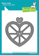 Load image into Gallery viewer, Stitched Happy Hearts Geo Frame Add On Dies Lawn Fawn LF3613