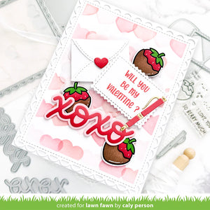 Scripty XOXO Outline Add On Die Lawn Fawn LF3616