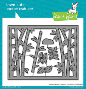 Bamboo Forest Backdrop Die - Landscape Lawn Fawn LF3617