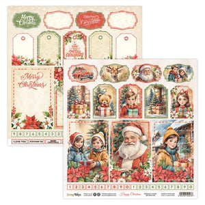 Happy Christmas 12x12” Paper SB-HACH-06 Scrapboys