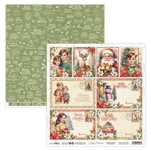 Happy Christmas 12x12” SB-HACH-05 Scrapboys