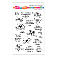 Load image into Gallery viewer, Kitty Hugs Faces and Sentiments Clear Stamp Set Stampendous