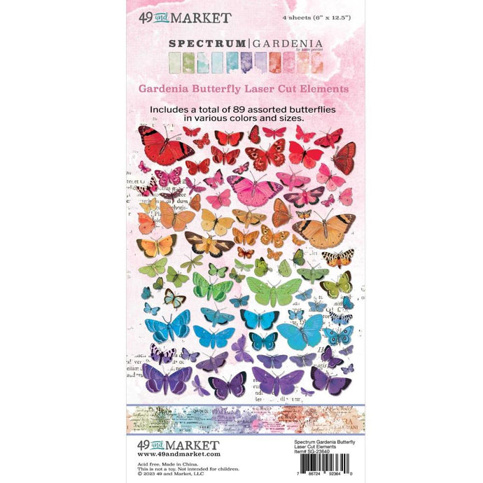 Gardenia Butterfly Laser Cut Elements 49 & Market