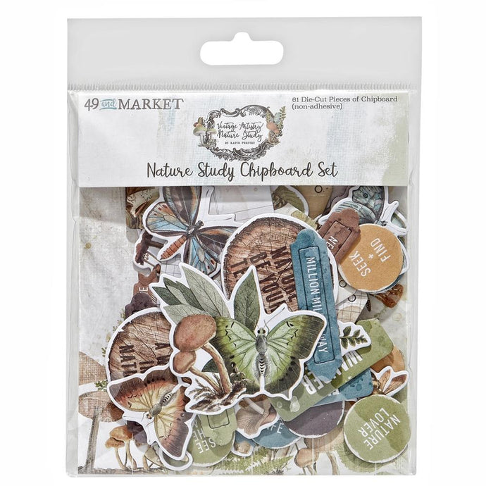 Nature Study Chipboard Set by 49 and Market