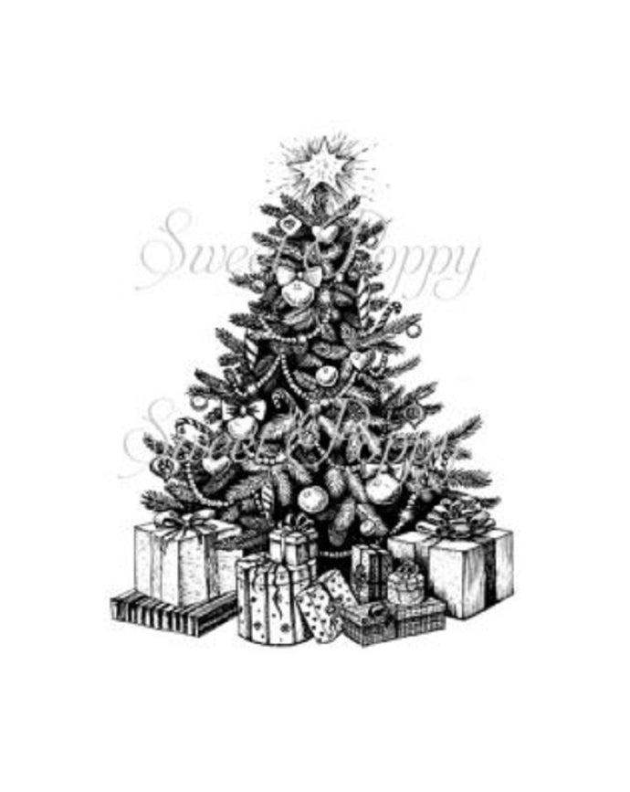 Small Christmas Tree A7 Stamp