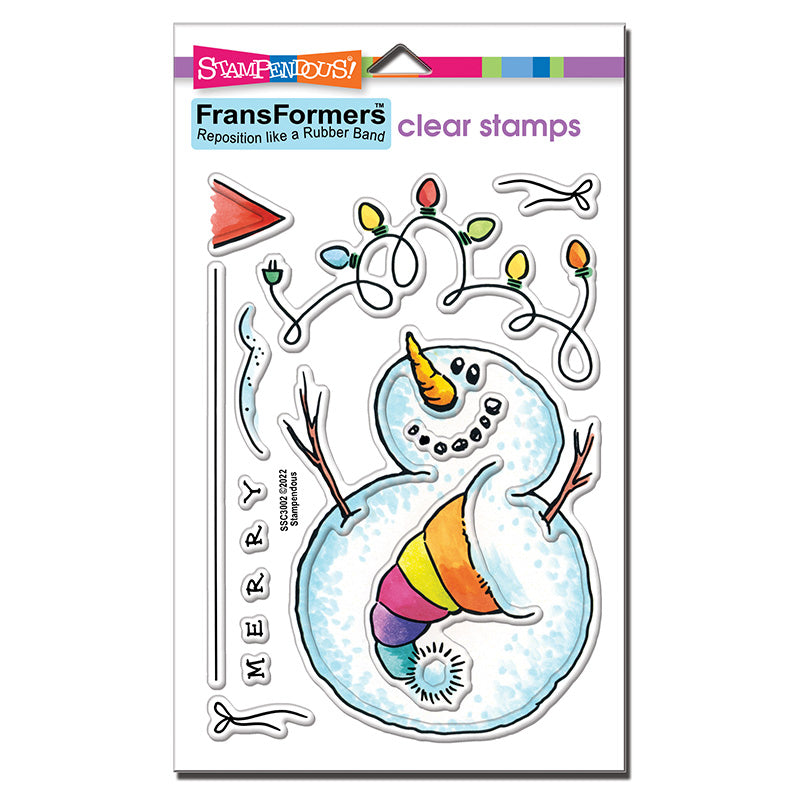 FransFormer Snow Kid Clear Stamps – Image Plus Scrapbook Superstore