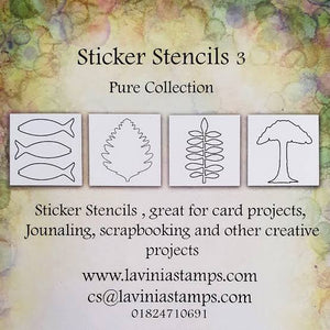 Pure Collection Sticker Stencil Set 3 by Lavinia