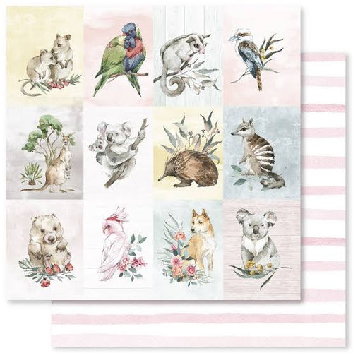 Outback Friends 12 x 12 sheet By Paper Rose