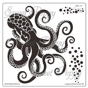 Octopus Metal Stencil SP6-117 Sweet Poppy