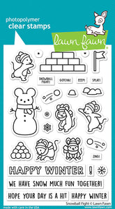 Snowball Fight Clear Stamps LF2941 Lawn Fawn