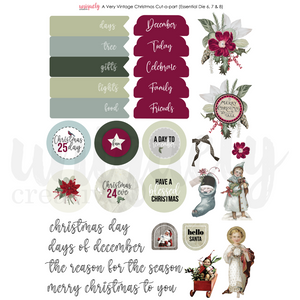 A Very Vintage Christmas Cut-a-part Sheet Uniquely Creative