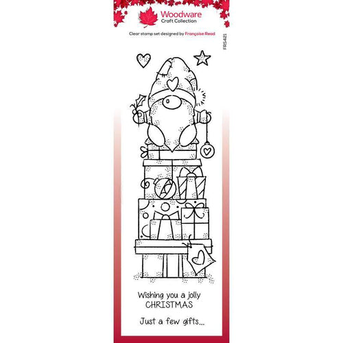 Gnome Gifts 8”x2.6” stamp by Woodware