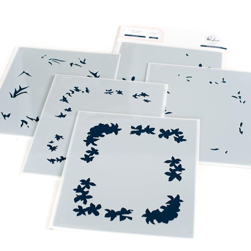 Lily Frame Stencil Set by Pinkfresh