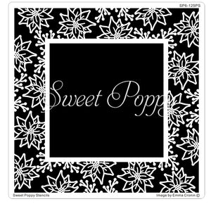 Poinsettia Aperture Square Sweet Poppy Stencil